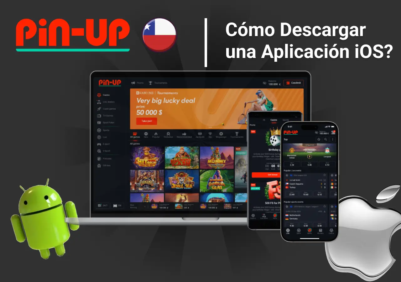 Cómo descargar la aplicación iOS y Android de Pin-Up en Chile